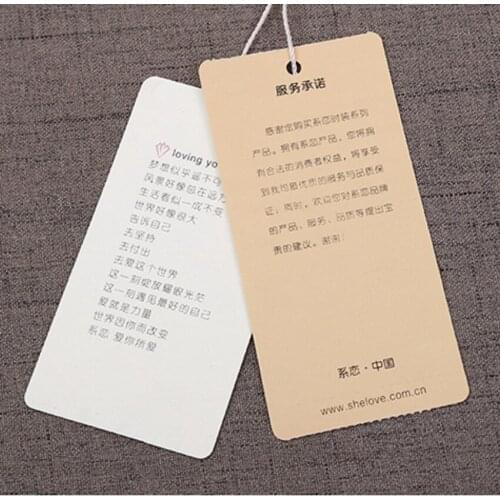 200pcs/lot Customized garment hang tag womens tag printing tag custom clothing hang tag logo