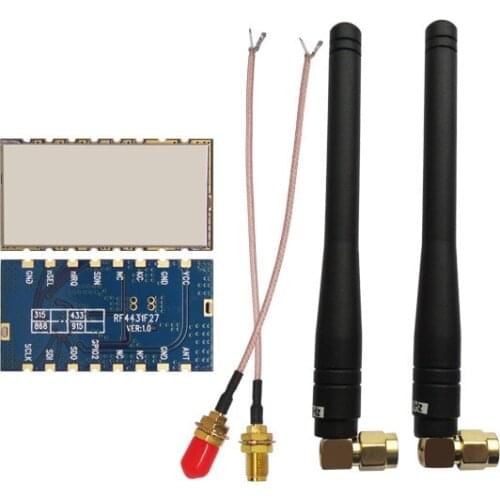 4sets/lot RF4432F27 - 433mhz | 868mhz Si4432 FSK wireless module embedded 500mw rf transceiver module