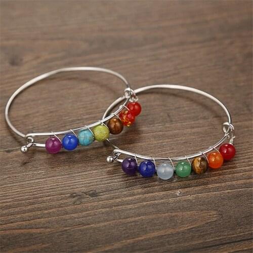 6PCS High Quality Natural Carnelian Bracelet Chakra Energy Healing Yoga Meditation Pendulum Adjustable Bracelets For Wholesales