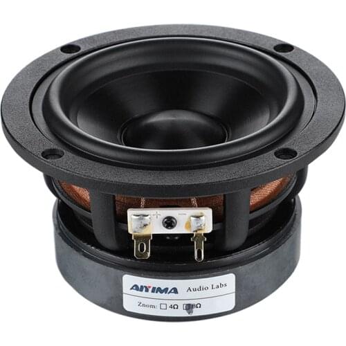 AIYIMA 1Pcs 4 Inch Midrange Bass Speaker Driver 4 8 Ohm 50W Audio Woofer Speakers DIY Home Theater Bookshelf Loudspeaker