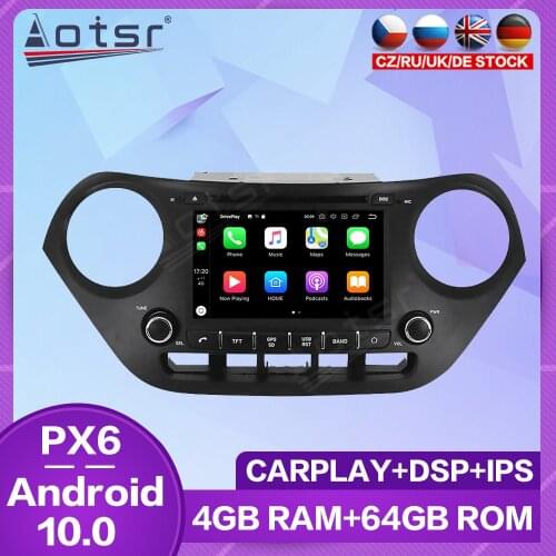 Car Radio Multimedia Player For Hyundai I10 I-10 2013 - 2018 Android Audio GPS Navigation Auto Stereo Screen Head Unit Carplay