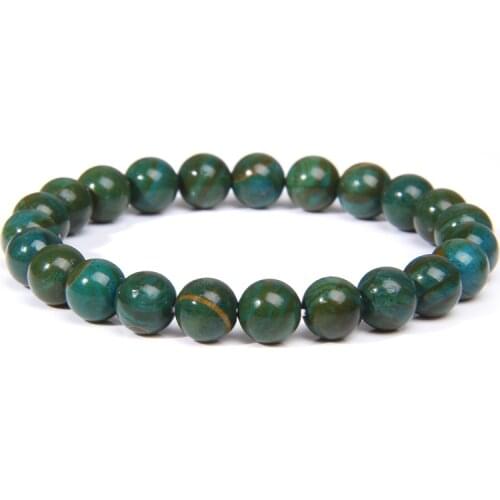 Natural Stone Bracelet Women Chakra Energy Kyanite Beads Bracelet For Homme Classic Stretch Bangle For Friendship Couple Jewelry