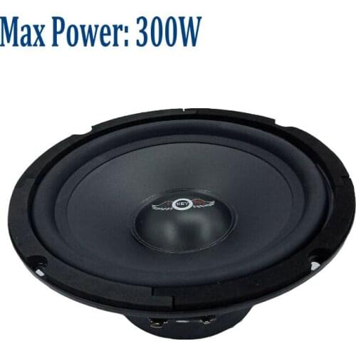6.5 inch 300W 8 Ohm Rubber Edge PP Cone Midrange Louder Speaker 6" Audio HiFi Home Theater KTV Music Speakers I KEY BUY