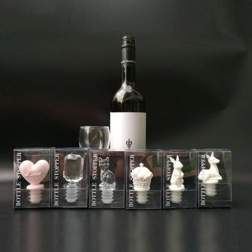 Creative Animal Wine Stopper Silicone Sealed Fresh-keeping Wine Bottle Stopper Household Wine Bottle Cap Vacuum Wine Set