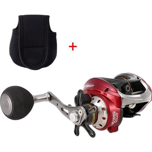 Lixada Baitcasting Reel 10+1 Ball Bearings 6.3:1 Gear Ratio Lightweight Smooth Metal Spool Ice Fishing Reel with Bag