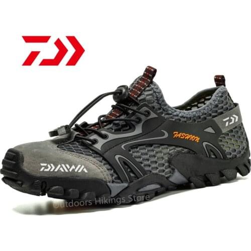 Daiwa Mens Anti-skid Fishing Shoes 2021 New Large Size Outdoor Camping Sport Quality Running Breathable Fishing Shoes Winter