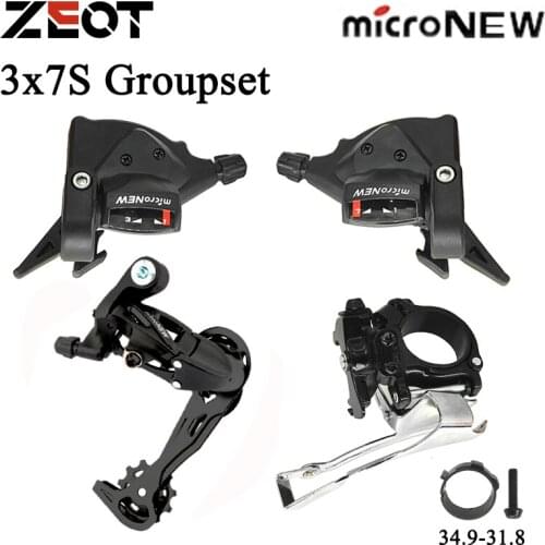 MicroNEW 3X7 21 Speed Derailleurs Groupset 7S Shifter Lever Front Derailleur 7 Speed Rear Switches Compatible With Shimano Sram