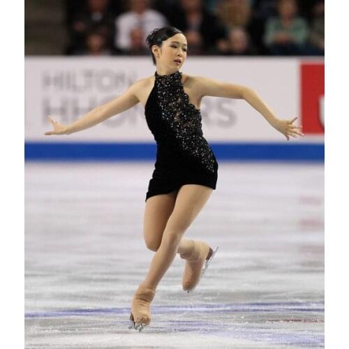 Girls Ice Skating Dresses Graceful New Brand Figure Skating Dresses For Competition DR4190