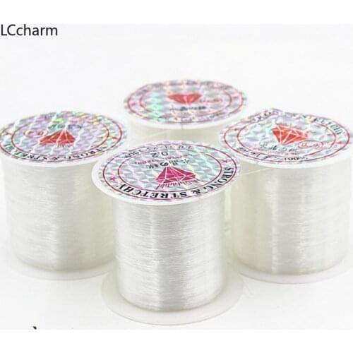 Clear Nylon Beading Wire Thread Cord Monofilament Fishing Wire DIY Bracelets Necklace Jewelry Findings 0.2-0.8mm