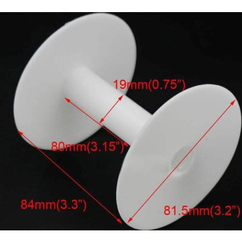 Empty Plastic Wire Spools Bobbins ROUND ENDS 4 various Size Cord Ribbon Lace