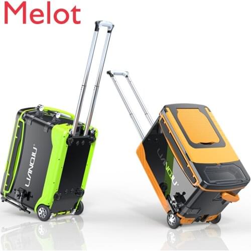 Fishing Box New Full Set of Ultra Light Multifunctional Pull Rod Fishing Box Sets of Fishing Box Can Sit multi-function durable