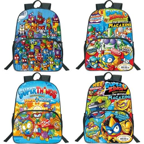 Backpack Game Super Zings Teenager Boys Girls School Bags Cartoon 3D Print Schoolbag Superzings Mochilas Students Travel Bags