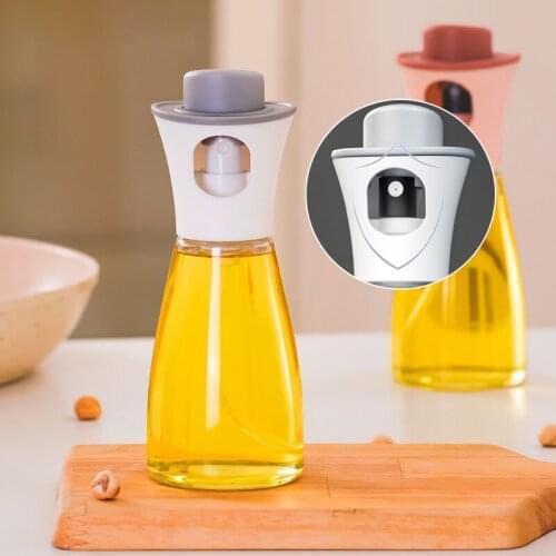 Wonderlife Glass Olive Oil Sprayer Transparent Oil Pump Oiler Press Leak Barbecue Atomized Spray Tank Oiler Barbecue Cooker Tool