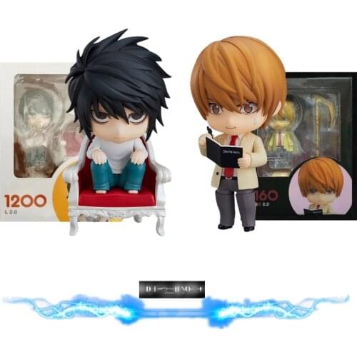 Death Note Yagami Light #1160 L·Lawliet #1200 Anime Figures Cute PVC Toys 10cm Model Action Figurals Kids Doll Death Juguetes