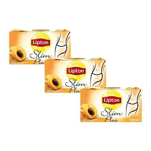 WONDERFUL Luxury Lipton Slim Plus Apricot Herbal Tea Set of 20 FREE SHIPPING