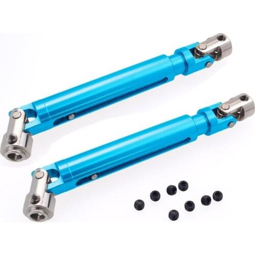 2Pcs RGT R86042 Front Rear Metal Drive Shaft Transmission Shaft for RC Model Cars Climbing Cars 1/10 86100 Simulation Upgrade