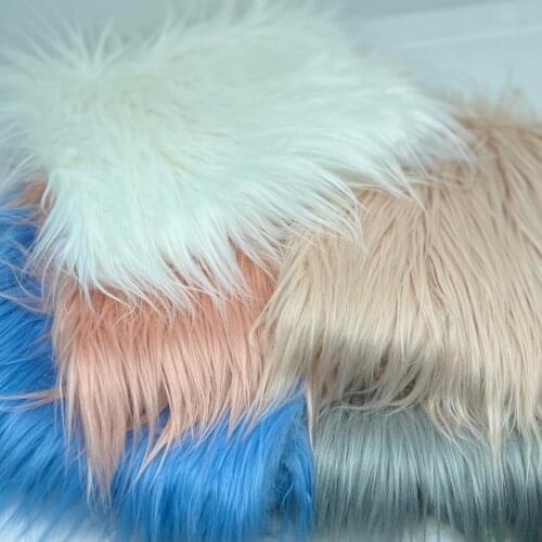 25x45cm 10cm Long Faux Fur Fabric For Patchwork Sewing Material Doll Toy Beard Hair Diy Handmade Home Decoration Cosplay Fabric