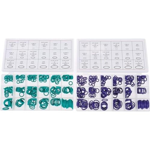 270Pcs For Car Automotive Air Conditioner A/C System Repair Tool HNBR Rubber O-Rings Assortment R134a R12 O Ring Set Seal Kit