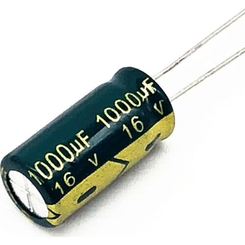 40pcs/lot P92 1000uf16V Low ESR/Impedance high frequency aluminum electrolytic capacitor size 8*16 16V 1000uf 20