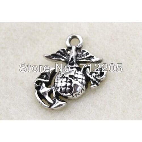 50pcs a lot fashion cheap EGA charm with the eagle jewelry accessory