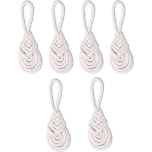 6Pcs Cotton Rope Napkin Ring European Style Napkin Holders Dinner Table Decorate DIY Handmade Crafts Party Supplies