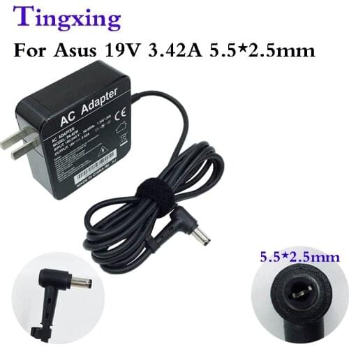 19V 3.42A 5.5*2.5mm 65W AC Power Adapter for Toshiba Asus X501a X502c X51 X55A X550CC X550VB V451LA X450CA X55Vd Laptop Charger