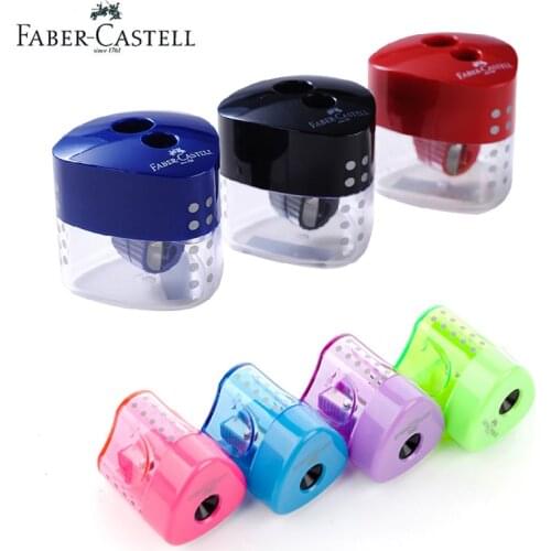 Faber Castell Auto Sharpeners Grip Single/Double Hole Classic for Charcoal/Blacklead/Colored Pencil Drawing Art Sharpener