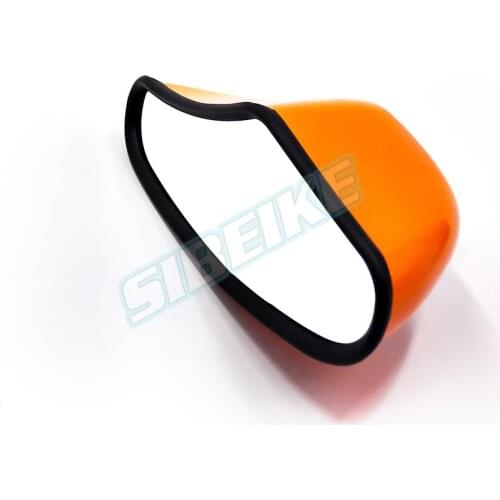 JDM Racing Style Mirror ABS Material High Quality Car Inside Rearview Mirror Orange Decoration