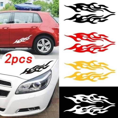 Car stickers to cover scratches, personalized creative flame stickers car pulls car accessories interior