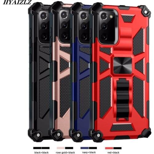 A41 Armor Cases for Galaxy Note 20 S20 Ultra S10 Plus A51 A71 5G A21S A31 A11 A50 Case Magnetic Car Coque Stand Shockproof Cover
