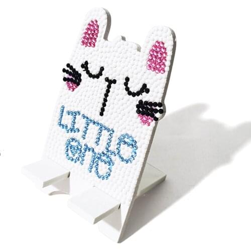 DIY Diamond Painting For Kids Gift Cartoon Mobile Phone Holder Diamond Embroidery Cross Stitch kits New Year Decorations 2021