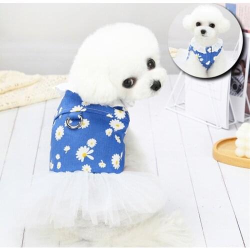 Designer Dog Clothes for Small Dogs Clothes Luxury Girl Summer Dog Dresses for Pomeranian Chihuahua Puppy Pet Clothing Dress