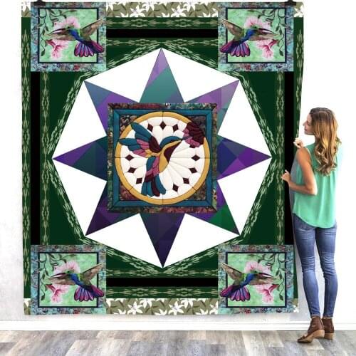 Bird 3d printed fleece blanket for Beds Hiking Picnic Thick Fashionable Bedspread Sherpa Throw Blanket 01