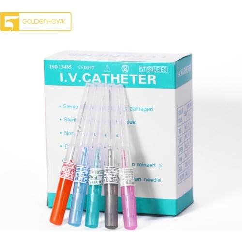 GOLDENHAWK 50pcs Sterilized Disposable Body Piercing Needles Bulk 14G 16G 18G 20G 22G Ear Nose Medical Catheter Piercing Needles