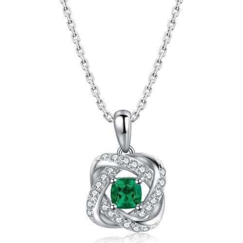 2021 New Arrival Hot Sale Gold Jewelry Sets Lab Grown Emerald Sterling Silver 925 Chain Necklace