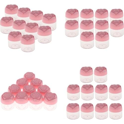40pcs 20g Empty Plastic Makeup Cream Lotion Storage Cantainers Case Jar Pot