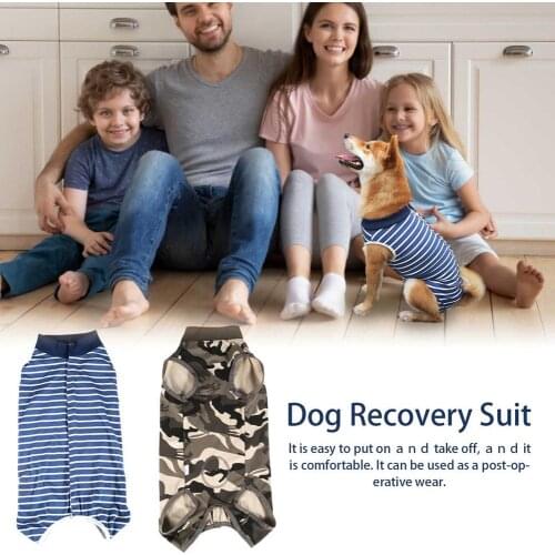 Dog Recovery Suit Pet After Surgery Wear Dog Recovery Shirt Vest Anti Licking Wounds After Surgery Surgery Four-legged Jumpsuit