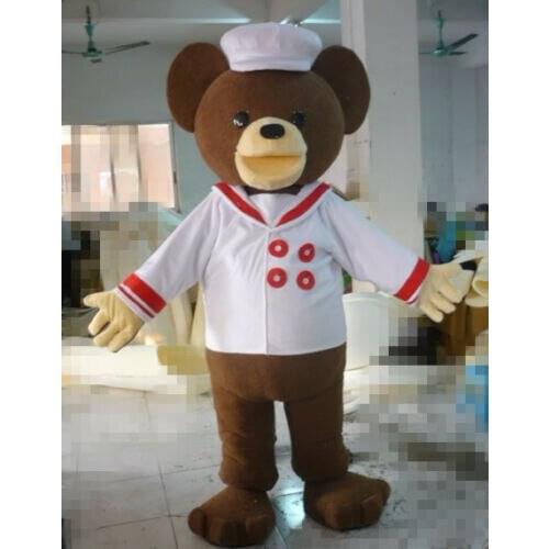2019 Uniform Teddy Bear Mascot Costume Chef Panda Ceremonial Cosplay Party Dress Interesting Funny Cartoon Character Clothing