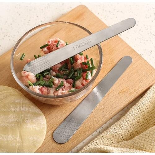 304 Stainless Steel Spoon Stuffing Scoop Dumpling Tools Kitchen Accessories Stuffing Spoon Flat Dumpling Tool