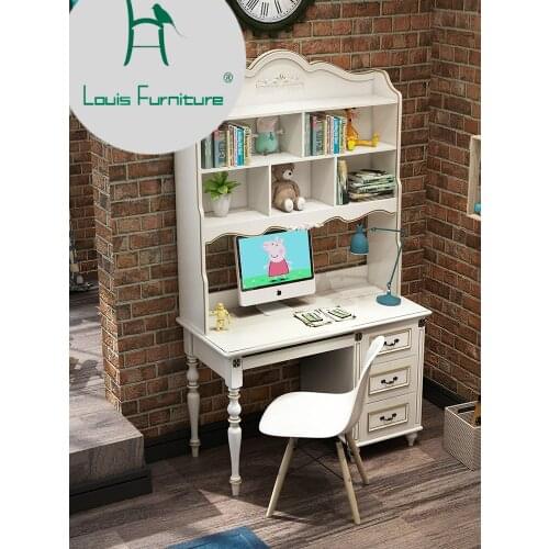 Louis Fashion Computer Desks Bookshelf Combination Bookcase