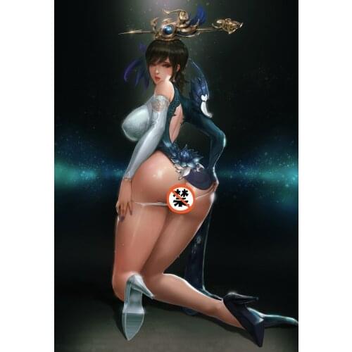 Print silk or canvas Anime loa sexy lady art poster 16x24 24x36 inch custom living room bedroom decorative painting