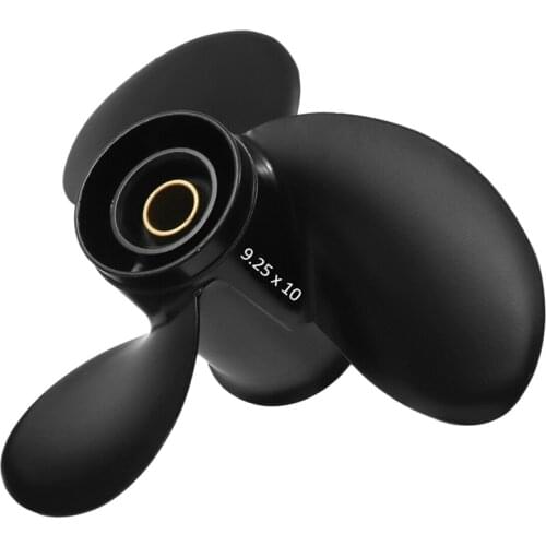 AU04 -9.25 x 10 Aluminum Alloy Outboard Boat Propeller for Mercury 9.9-20HP 48-897752A11
