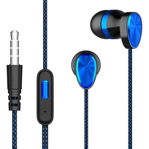 Moving Coil + Moving Iron Dual Drivers 3.5mm In-ear Wired Headphones Heavy Bass Stereo Music Earphones Sports Earbuds With Mic