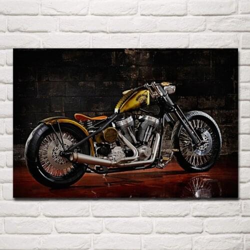 CUSTOM CHOPPER motorbike tuning bike hot rod rods motorcycle KA277 room home wall modern art decor wood frame poster
