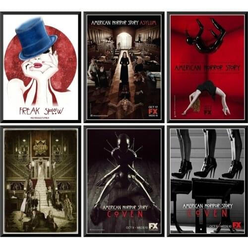 American Horror Story Movie Poster Wall Art Home Decor Diamond Painting Mosaic 5D DIY Full Drill Cross Stitch Kits Embroidery