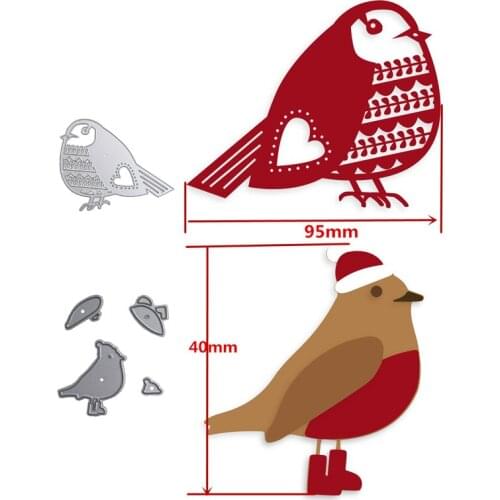 Christmas Special Lovely Animals Birds Decorative Frame Metal Cutting Dies Scrapbooking Album Paper DIY Cards Crafts New 2019