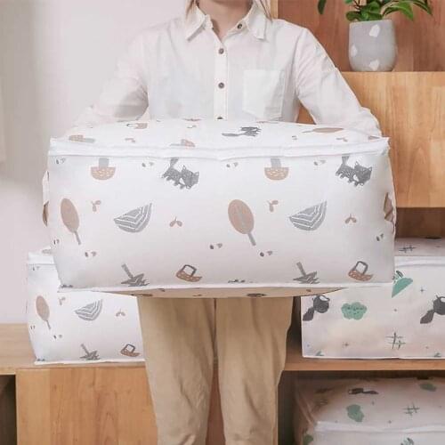 Foldable Blanket Storage Bag Dustproof Clothes Quilt Organizer Pouch Wardrobe Under Bed Clothing Bag Bolsa De Almacenamiento