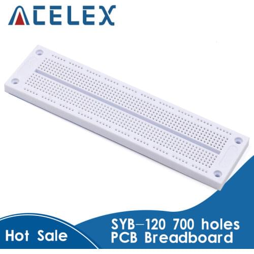 SYB-120 700 Points Solderless PCB Breadboard Mini PCB Breadboard for Dupont Cable Module