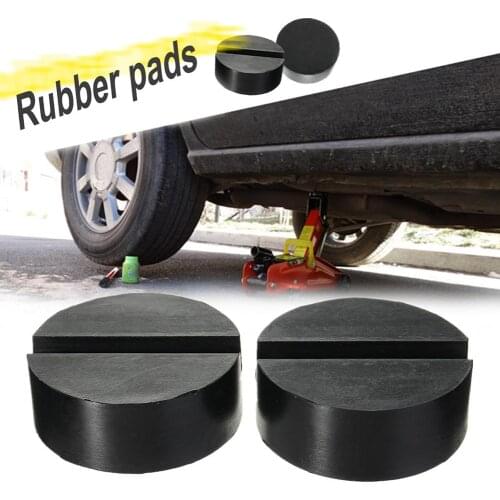 Universal Durable Car Rubber Disk Slotted Floor Jack Pad Frame Rail Adapter