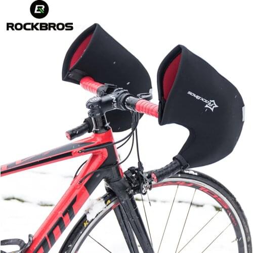 ROCKBROS Bike Bar Mitts Gloves Cold Weather MTB Road Bicycle Handlebar Mittens Cycling Winter Thermal Cover Internally Gloves